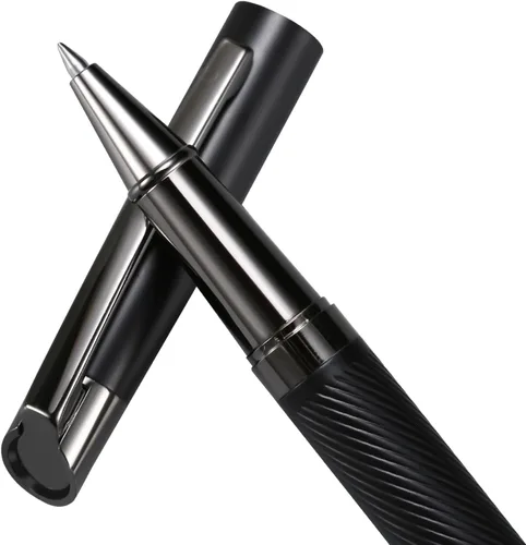 Miniatura 7 de Rollerball - Bolígrafos de tinta líquida para mujer, caja de lujo, tinta negra, bolígrafo recargable para oficina ejecutiva, profesional, regalo