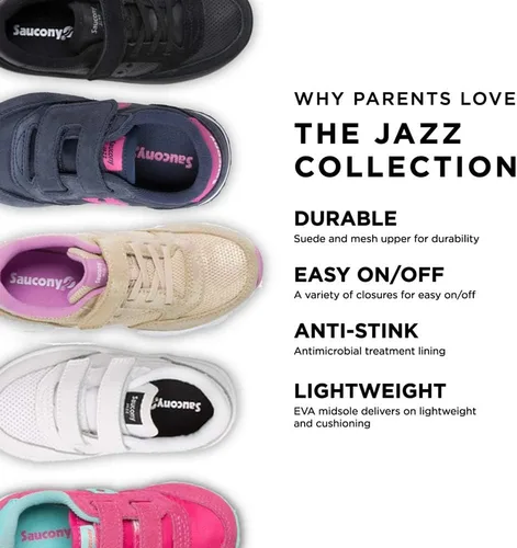 Miniatura 6 de Saucony, Baby Jazz Hook Loop - Tenis de temporada para bebé niña
