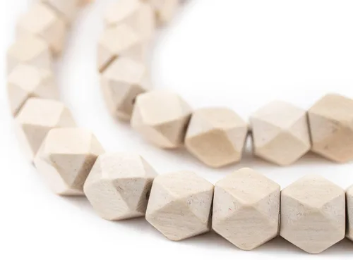 Miniatura 41 de TheBeadChest - Cuentas de madera de cubo sin esquinas azul azul: cuentas orgánicas naturales de corte de diamante de 0.787 in para la fabricación