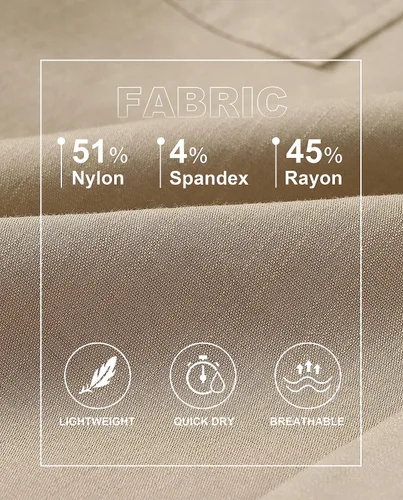 Miniatura 4 de MoFiz Pantalones cargo para mujer, ligeros, con cintura elástica, pantalones deportivos de senderismo, pantalones casuales de viaje con bolsillo