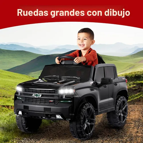 Miniatura 2 de Best Choice Products Camioneta Chevrolet Silverado con licencia de 12 V para montar, juguete de auto eléctrico con control remoto para padres