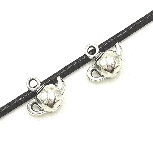 Miniatura 2 de 30 dijes de aleación de dientes, joyería para collares, pulseras, manualidades, suministros de fabricación de 0.945 x 0.591 in (plata antigua)