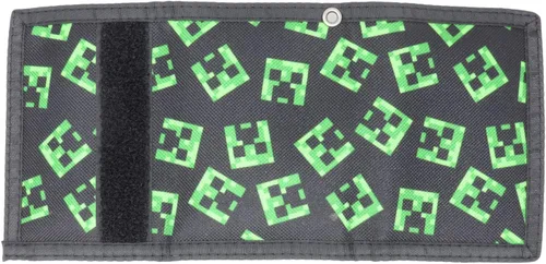 Miniatura 3 de Minecraft Creeper - Cartera de nailon de tres pliegues con licencia multicolor