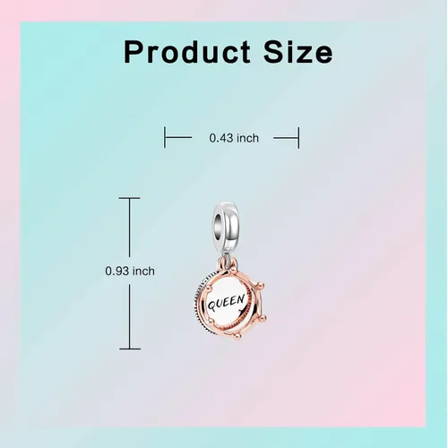 Miniatura 239 de LUXILLA Abalorio de plata de ley 925 para madre, hija, abuela, para familia, amor, madre, hija, abuela, para pulseras, collares, dijes, abalorios