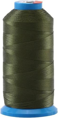 Selric [1500 yardas/recubierto/sin desenredo/22 colores disponibles] Hilos de nailon prensado resistentes #69 T70 tamaño 210D/3 para tapicería,