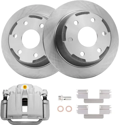 Miniatura 17 de Detroit Axle - Kit de freno delantero para Volkswagen Golf Jetta City Beetle Rotores de freno de disco de repuesto pastillas de freno de cerámica