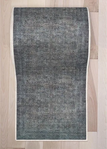 Miniatura 2 de Well Woven Alfombra de Pasillo y Escalera de Tamaño Personalizado - Elige Tu Longitud - Alfombra Pasillera Juliette de Tejido Plano Oriental Azul 27