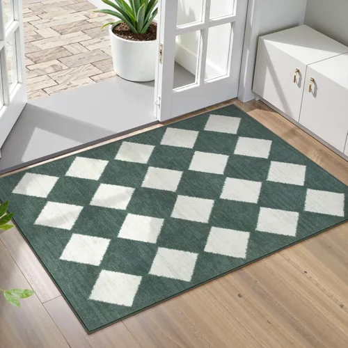 Miniatura 31 de Lahome Alfombras de Área Lavables a Máquina para Dormitorio Estético, Alfombra de Área Suave 4x6 pies para Sala de Estar Antideslizante, Alfombras