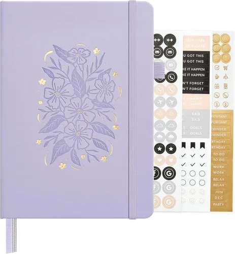 Miniatura 32 de &And Per Se - Cuaderno en blanco, 160 páginas, 5.7 x 8 pulgadas, cuaderno de rayas estrechas con papel grueso para escribir, cuaderno de tapa dura