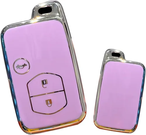 Miniatura 10 de Para Toyota 86 Crown Mark X Camry Prius Wish Ractis Avensis Aqua IQ Vitz Land Cruiser Prado Key Fob Accesorios Cubierta de la llave Smart Key Holder