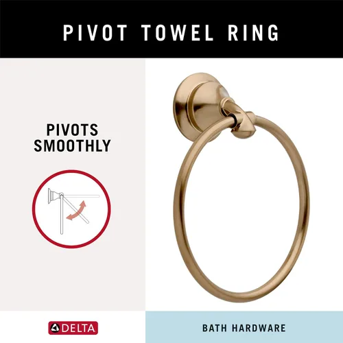 Miniatura 2 de Delta Faucet 79446-CZ Linden - Toallero (3 unidades), color bronce champán