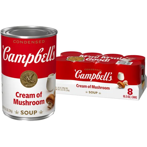 Miniatura 14 de Sopa Campbell's Crema de Champiñones Condensada, Lata Tamaño Familiar de 22.6 oz (Paquete de 12)