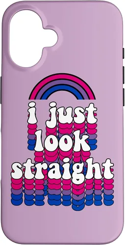 Miniatura 32 de I Just Look Straight Bisexual Rainbow Bisexual Pride Flag Case for iPhone 17