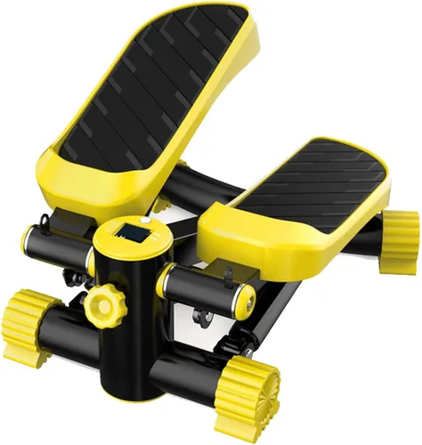 Miniatura 8 de YSUEFIJO Mini escalera portátil, equipo de fitness antideslizante, máquina de ejercicios aeróbicos para fitness, pantalla fácil de leer, bandas