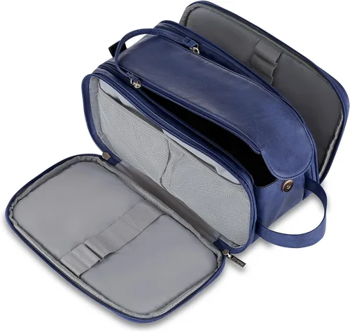 Miniatura 17 de Elviros - Bolsa de aseo de viaje para hombre, gran kit de afeitado Dopp resistente al agua, organizador de artículos de baño, bolsas cosméticas