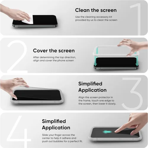 Miniatura 4 de FLOLAB NanoArmour - Protector de pantalla antirreflectante para Google Pixel 10 Pro XL de vidrio templado, duradero, suave como la mantequilla