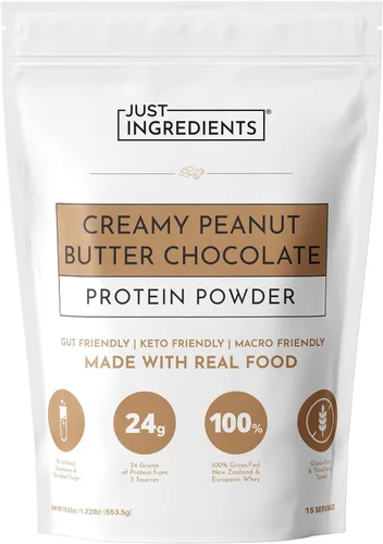 Miniatura 11 de Proteína en polvo de chocolate – Mezcla de 30 porciones con suero de leche 100% alimentado con pasto y proteínas vegetales orgánicas – rico sabor a