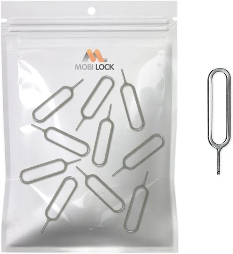 Miniatura 2 de Mobi Lock Herramienta de extracción de bandeja de tarjeta SIM de 10 piezas compatible con todos los teléfonos inteligentes y tabletas, iPhones