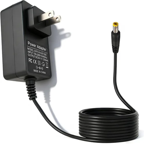 Adaptador de corriente de 5 voltios y 1.2 amperios para Yealink Office Phone Fuente de alimentación Teléfonos compatibles - T53, T53W, T26P, T27,
