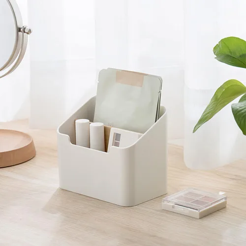Miniatura 6 de Poeland - Organizador de escritorio con soporte para control remoto, caja contenedora de almacenamiento para escritorio, suministros de oficina