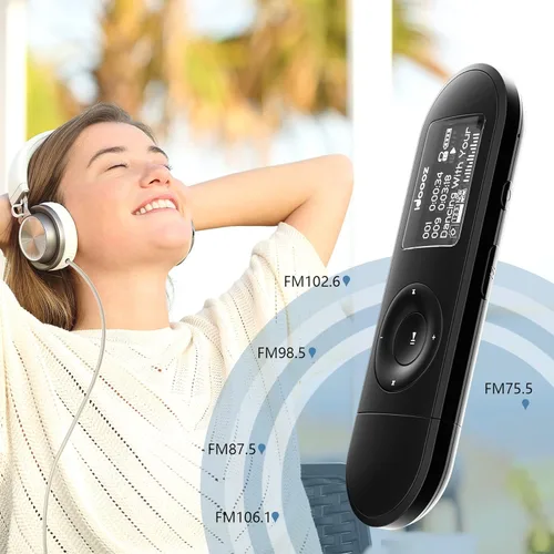 Miniatura 7 de Reproductor de MP3, reproductor de MP3 USB con radio FM, idoooz U2 8 GB reproductor de música expandible hasta 32 GB, reproductor MP3 USB