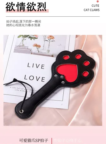 Miniatura 3 de Adorables paletas de gato con pata de gato. Flogger para adultos, sumiso, SM BDSM, bondage, defensa sexual, provocación sexual, estimulador