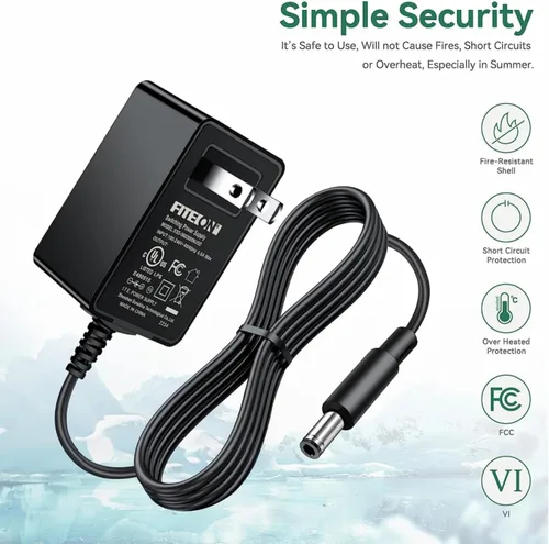 Miniatura 2 de Adaptador AC/DC compatible con Peak PKC0AS PKC0AQ PKC0AZ PKC0A0 300 600 900 Amp Jump Starter Cargador adaptador de corriente con certificación UL