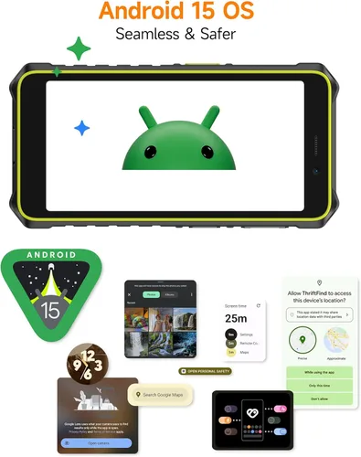 Miniatura 8 de Ulefone RugKing 2 Pro - Teléfono resistente, 8 (4+4) GB+128 GB Octa-Core, 4500 mAh, teléfono impermeable Android 15, pantalla HD+ Corning Gorilla