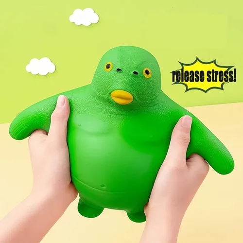 Miniatura 5 de HIPIHOM Juguete de pez de cabeza verde, figura de juguete para aliviar la ansiedad para adultos, juguete para aliviar la ansiedad, mini artilugio