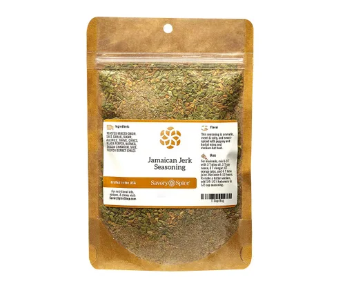 Miniatura 5 de Savory Spice - Condimento jamaicano Jerk – Frote seco caliente y picante para pollo jerk – Haz marinado para bistec, cerdo, camarones – vegano, sin