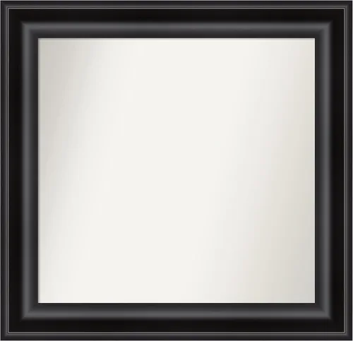Miniatura 264 de Amanti Art Espejo personalizado, espejo de baño negro puente, espejo de pared o espejo de tocador de baño sobre el fregadero (26 x 26 pulgadas)