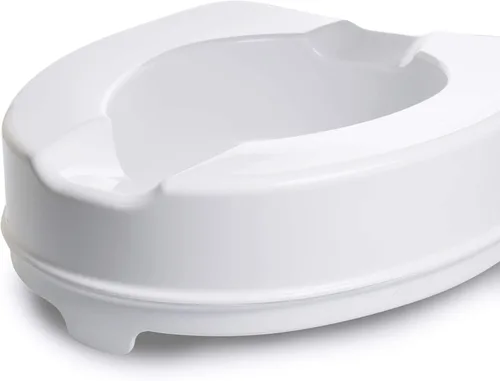 Miniatura 5 de McKesson Asiento de inodoro elevado con doble cerradura, se adapta a la mayoría de inodoros estándar, 4 pulgadas de alto, capacidad de peso de 400