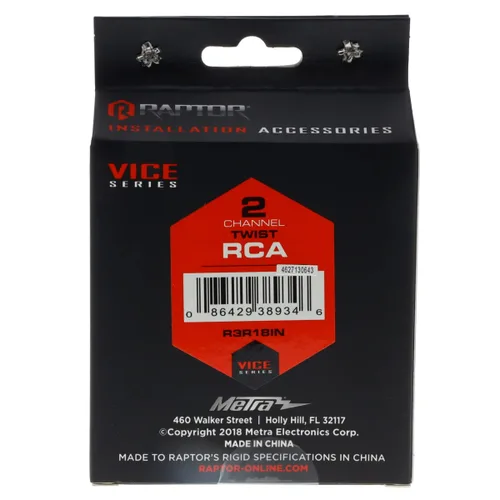 Miniatura 5 de Raptor R3R18IN Cable RCA coaxial de 2 canales de 1,5 pies