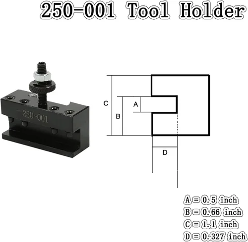 Miniatura 2 de findmall OXA 1 soporte de poste de herramienta de torno de cambio rápido y orientación 250-001 apto para torno