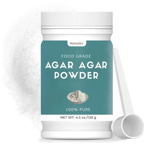 4.5 oz de polvo de agar agar, 100% puro, espesante natural premium y agente gelificante, rico en fibra dietética, adecuado para hacer caramelos,