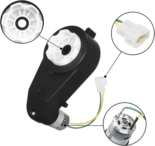 Miniatura 4 de A06R 2 piezas niños paseo en coche caja de cambios 550 12V motor 40000RPM motor eléctrico con caja de cambios de alta velocidad RS550 DC Motor Match