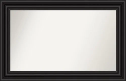 Miniatura 274 de Amanti Art Espejo personalizado, espejo de baño negro puente, espejo de pared o espejo de tocador de baño sobre el fregadero (26 x 26 pulgadas)