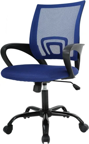 Miniatura 12 de PayLessHere Silla de Oficina para Computadora Ergonómica Económica Silla de Escritorio Ajustable Cómoda de Respaldo Medio para Tareas con Ruedas