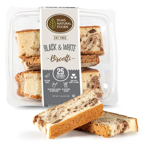 Miniatura 9 de DIJAS Natural Food s, Galleta de biscotti sin grasa, ingredientes naturales sin conservantes, delicioso aperitivo bajo en calorías (5 onzas)