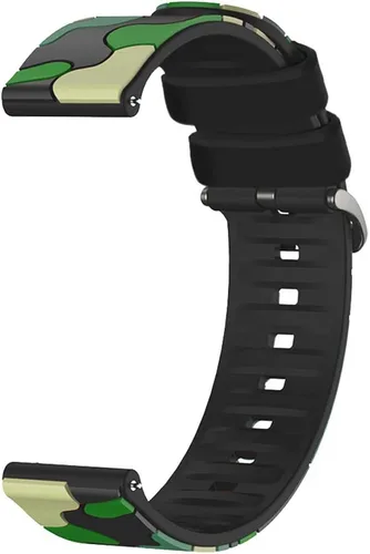 Miniatura 8 de FitTurn Correa de reloj compatible con Huami Amazfit GTS y Amazfit GTR 1.654 in Smart Watch Reemplazo suave estilo camuflaje silicona 0.787 in