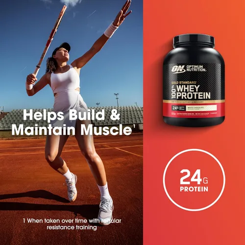 Miniatura 4 de Optimum Nutrition Estándar dorado 100% Proteína de Suero de Leche en Polvo, Pie de lima, 1.8 Libra