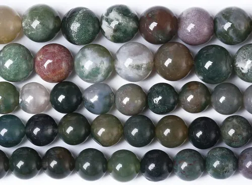 Miniatura 66 de Cuentas de jade verde chino natural, piedras preciosas, cuentas redondas sueltas para hacer joyas, pulsera DIY, collar, 8mm, 45 piezas, 15 pulgadas