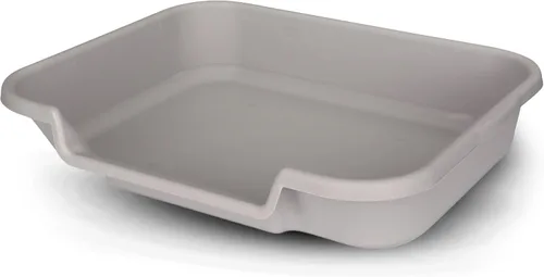 BunnyGoHere - Caja de arena para conejos, color gris brumoso, tamaño grande. Revisar el tamaño de la foto antes de realizar el pedido Gris(Misty