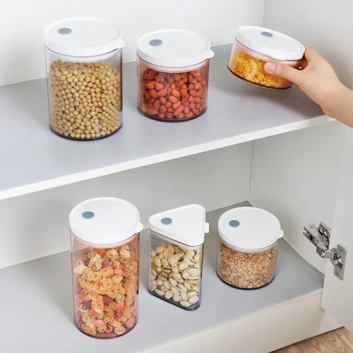 Miniatura 5 de Forro de estante impermeable sin deslizamiento para cajones para baño, tapetes de gabinete de cocina no adhesivos de plástico EVA en rollo