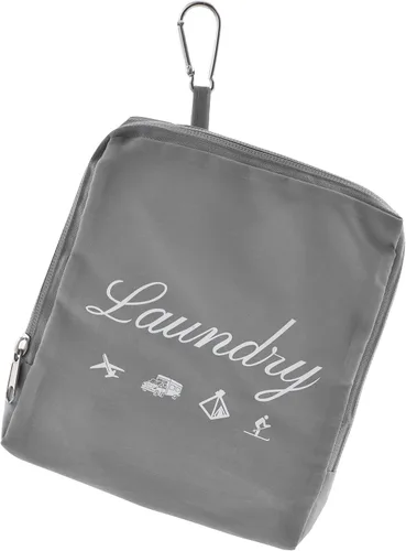 JHX Bolsa de lavandería de viaje, bolsa de ropa sucia con asas y mosquetón de aluminio, bolsa de lavandería plegable para viajes, campamento, 1