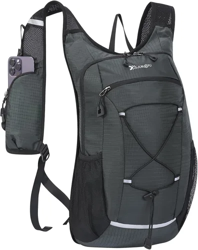 Miniatura 8 de Mochila de senderismo pequeña de 15 L Mochila de hidratación ligera para hombres y mujeres, mochila de senderismo a prueba de warterproof para Rosa