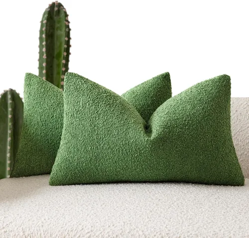 Miniatura 71 de Foindtower - Juego de 2 fundas decorativas de textura de bucle, fundas de almohada acentuadas, fundas de cojín sólidas, neutrales, para sofá, silla