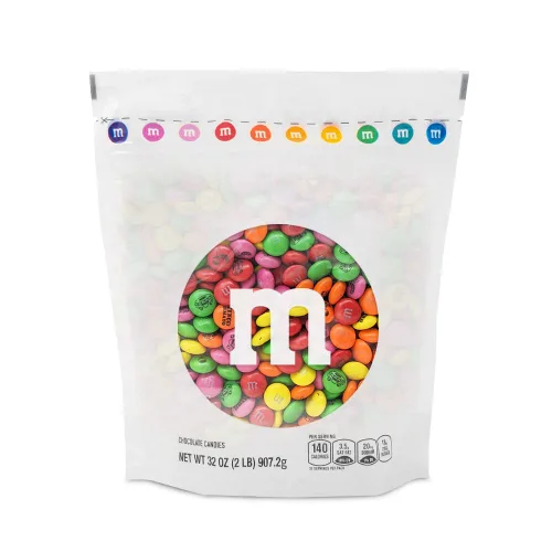 M&M'S WORLD Cinco De Mayo - Caramelos de chocolate con leche, 2 libras de colores surtidos con iconos temáticos del Cinco de Mayo, paquete