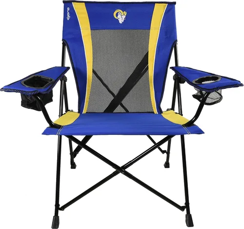 Miniatura 4 de Kijaro Silla plegable para ventilador deportivo, 26 pulgadas de largo x 35.5 pulgadas de ancho x 37 pulgadas de alto, Los Angeles Rams