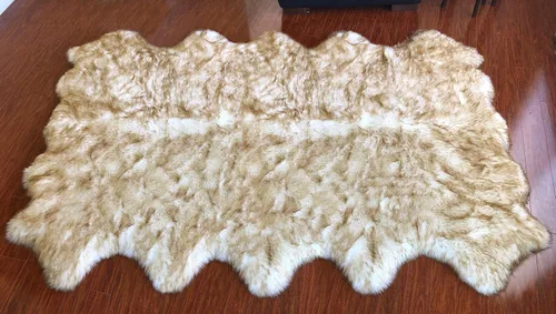 Miniatura 33 de LAMBZY Alfombra sintética de piel de oveja auténtica, con textura inferior gruesa, fuerte, fácil de lavar, resistente a las manchas, perfecta